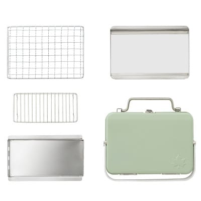 グリルアタッシュmini ケースに焼網や火床が収納されてて簡単にBBQを楽しめる。 81060970【1689526】