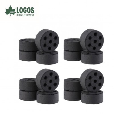 エコココロゴス・ミニラウンドDECO4　BBQなどアウトドアで使える炭　83100114×4個【配送不可地域：沖縄県】【1576437】