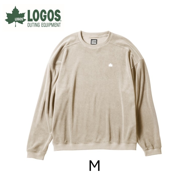 LBLボディリカバリーウェア ベロアスウェット M ベージュ 就寝時におすすめ 35212663【1718725】