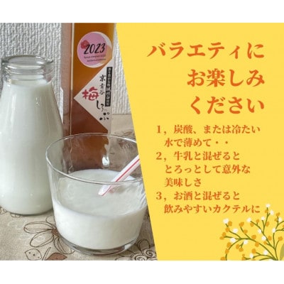 炭酸水や、カクテルで楽しめる梅の味【京青谷の梅しろっぷ】200ml【1431921】