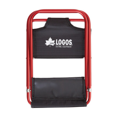 7075トレックチェア(背付・レッド)持ち運び楽々でアウトドアやキャンプで大活躍。　73160277【1667148】