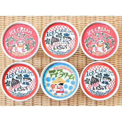 オリジナルアイスクリーム【4種 】6個詰め合わせセット【配送不可地域：離島】【1569361】