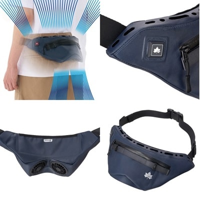 野電ボディエアコン・Vツインクール　熱中症対策として屋外での活動に活躍の冷却ポーチ　81336735【1664346】