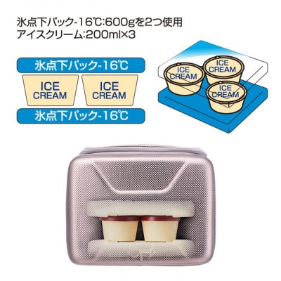 ハイパー氷点下クーラーS クーラーボックス+氷点下パックM 2個 倍速凍結保冷剤【複数個口で配送】【4014577】