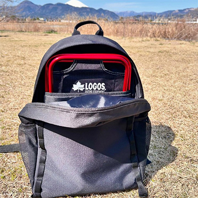 7075トレックチェア(背付・レッド)持ち運び楽々でアウトドアやキャンプで大活躍。　73160277【1667148】