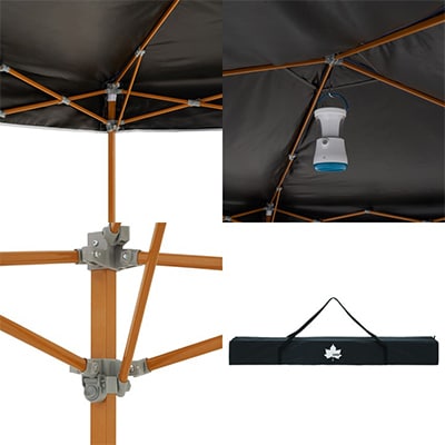 ソーラーブロック Qセットタープ220　キャンプやアウトドア、BBQで熱中症対策!71661022【1663603】