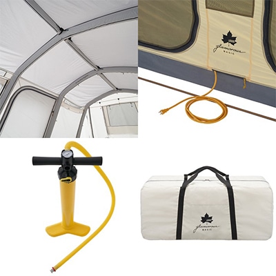 グランベーシック エアマジック リビングハウス キャンプアウトドアにはエアテント!71805532【1663646】