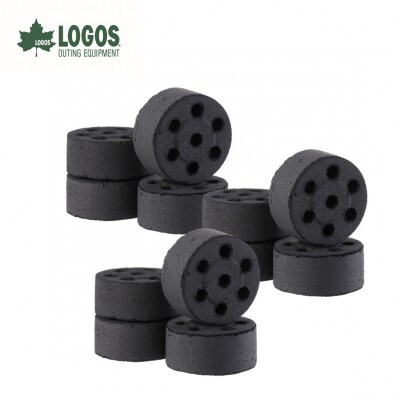 エコココロゴス・ミニラウンドDECO4　BBQなどアウトドアで使える炭　83100114×3個【配送不可地域：沖縄県】【1576434】