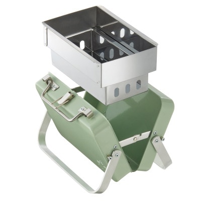 グリルアタッシュmini ケースに焼網や火床が収納されてて簡単にBBQを楽しめる。 81060970【1689526】