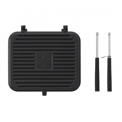 LOGOS グリルサンドパン お肉やお魚を焼く他に、ホットサンドメーカーとしても! 81062246【1689539】