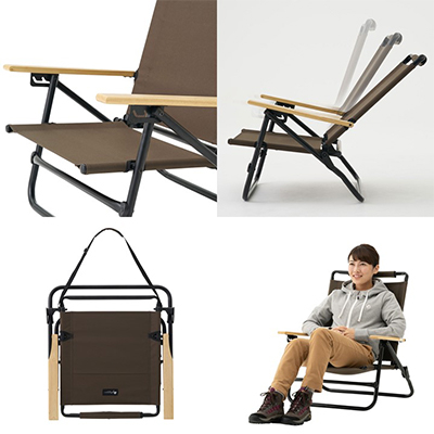 グランベーシック ハイバック囲炉裏チェア アウトドアやキャンプでゆったり座れる椅子!73172022【1663862】