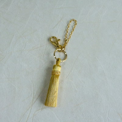 【燦彩糸】タッセルチャーム中(金)【1124150】