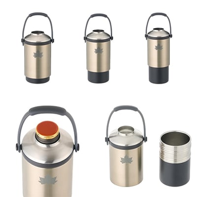 真空「温・冷」ペットボトルシリンダー アウトドアでも使えるペットボトルホルダー!　81287640【1664326】