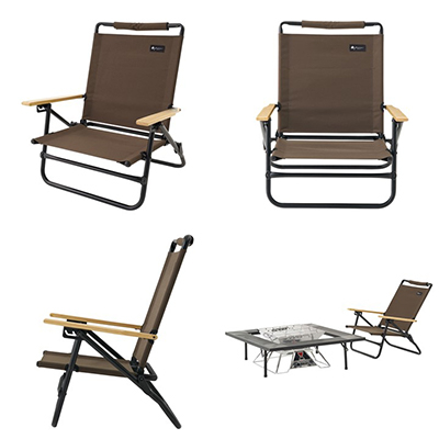 グランベーシック ハイバック囲炉裏チェア アウトドアやキャンプでゆったり座れる椅子!73172022【1663862】