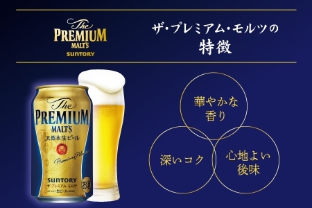 《12ヶ月定期便》〈天然水のビール工場〉京都直送 ザ・プレミアム・モルツ350ml×24本 全12回 [1531]