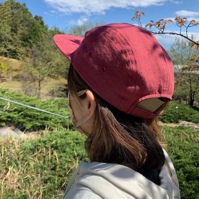 麻素材 ジェットキャップ(Mサイズ(59cm))｜麻 通気性抜群 涼しい帽子 キャップ カジュアルファッション おしゃれ帽子 [1627]