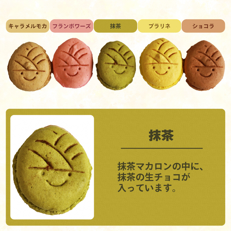 タケノコ戦隊マカロンジャー マカロン 5色 2箱 化粧箱入り｜デザート スイーツ 焼き菓子 たけのこ タケノコ たけのこマカロン ご当地 京都 長岡京 長岡京市 [1485]