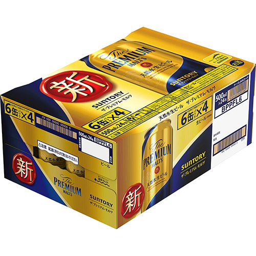 《12ヶ月定期便》〈天然水のビール工場〉京都直送 ザ・プレミアム・モルツ500ml×24本 全12回 [1426]