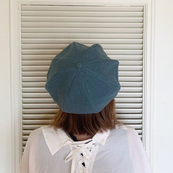 麻素材 キャスケット(Sサイズ(56cm))｜麻 通気性抜群 涼しい帽子 キャップ カジュアルファッション おしゃれ帽子 [1638]