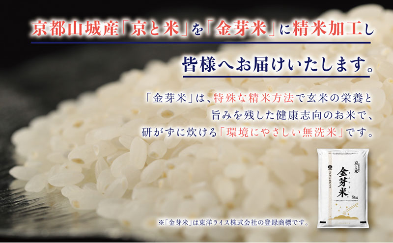 【先行予約】京都山城産　京と米  金芽米　5kg　お米 米 ごはん おにぎり お弁当 東洋ライス 京都府 京丹後市