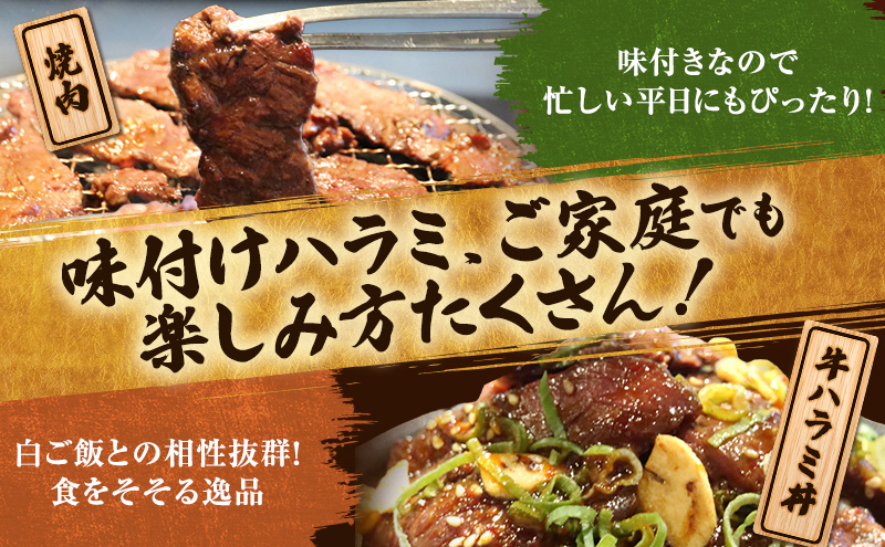 アメリカ産タレ漬け牛ハラミ 8～12人前 300g×4 牛肉 焼肉 焼き肉 アウトドア BBQ