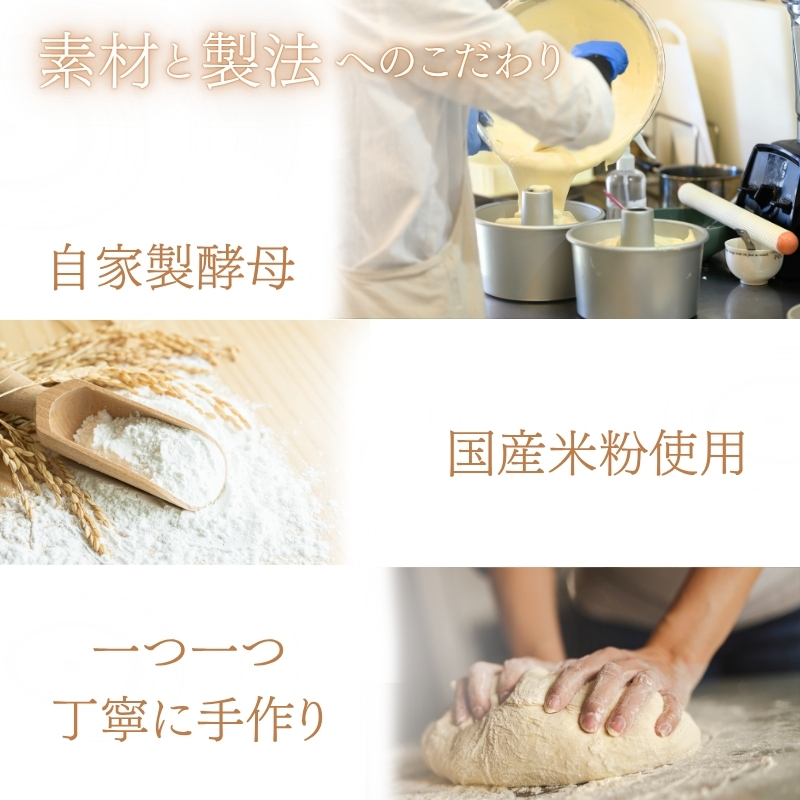 【定期便2ヶ月】【ふるさと納税限定】玄米パン3種セット　玄米カンパーニュ（1個） 玄米パン（4個） 玄米パンフルーツ（1本）　 1セット 玄米パン カンパーニュ  グルテンフリー 国産米 アレルギー対応