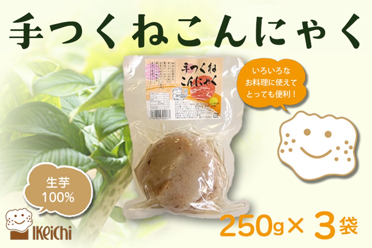 手つくねこんにゃく 250g×3袋
