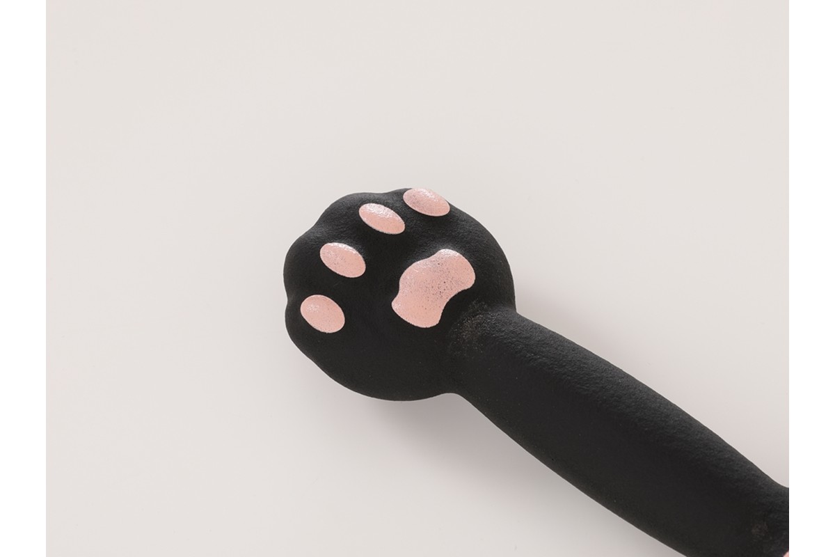 にゃんべる（猫の手＋ダンベル）　500ｇゴム トレーニング 500グラム ダンベル 猫の手 筋トレ 猫グッズ プレゼント 猫の日