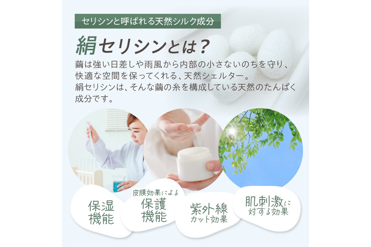 きぬもよふ　ハンドクリーム　1本 保湿 天然 絹 ちりめん クリーム セリシン ふるさと納税 ハンドクリーム