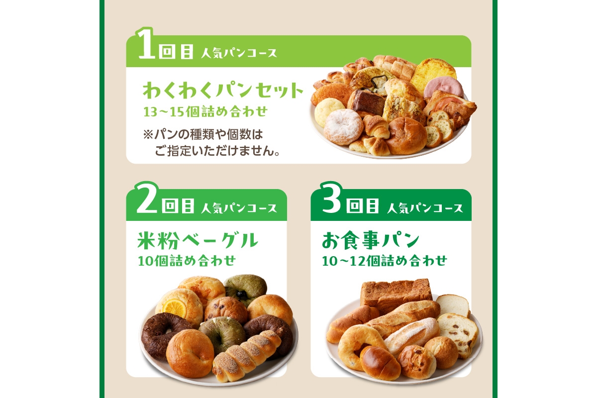 京都 丹後のおまかせ　お楽しみパン3カ月定期便　【訳あり】