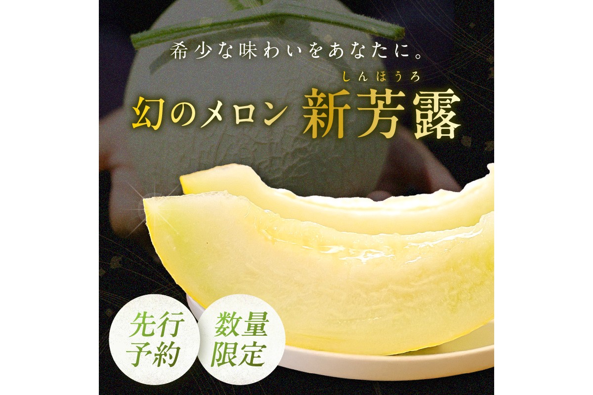 【先行予約／数量限定200】幻のメロン 新芳露 1玉（2026年7月中旬～発送）
