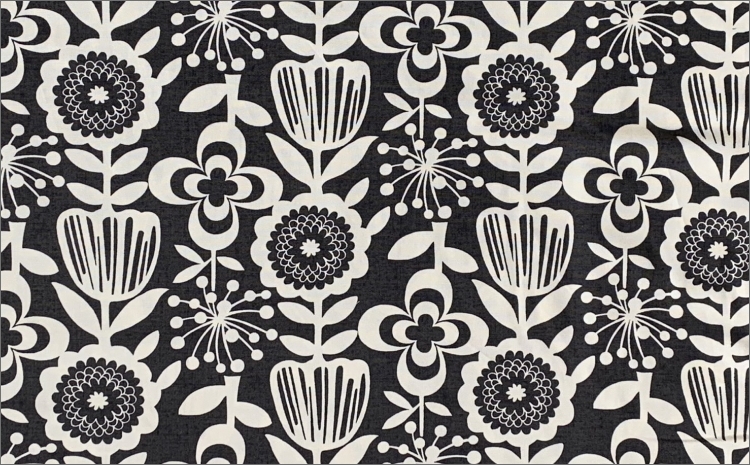 健康のお手伝い　手作り　骨盤枕、首枕(モノクロ花柄)