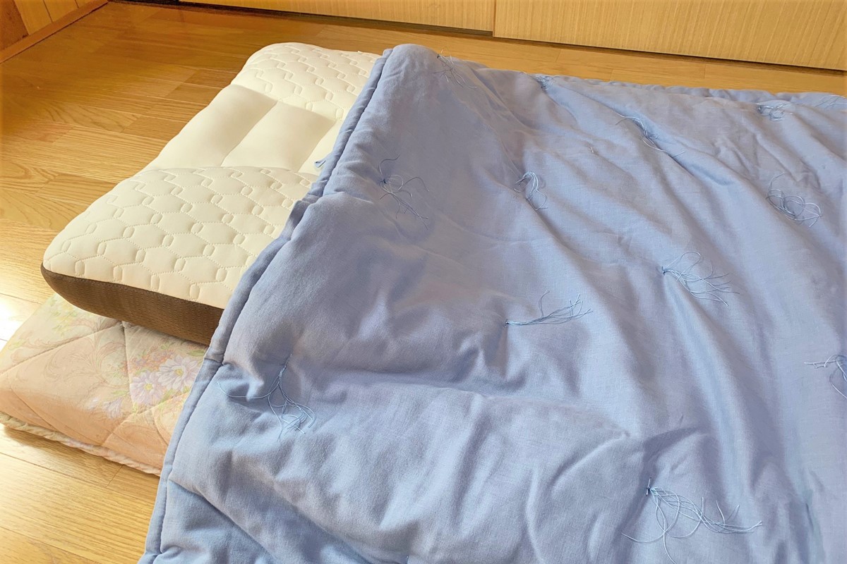 天然繊維　近江手引き真綿　肌掛ふとん　1kg