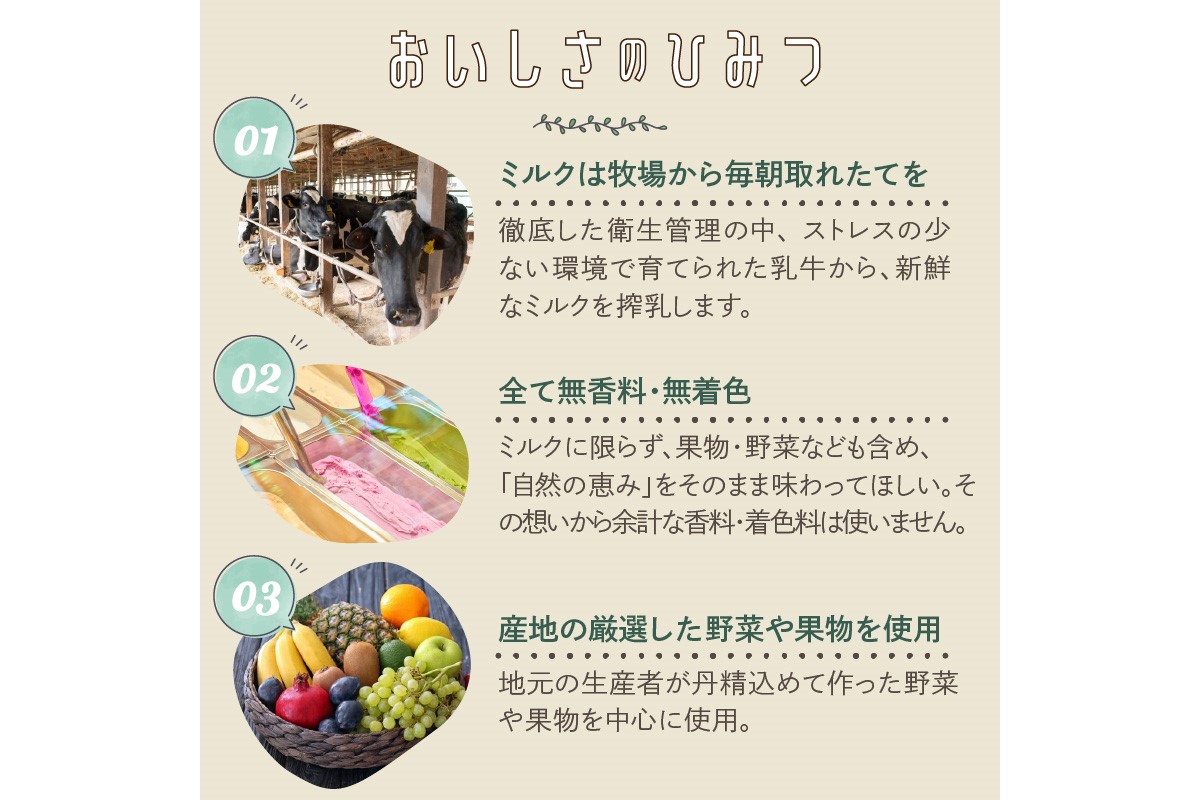 ミルクジェラート食べ比べ3種6個セット 野村牧場 スイーツ デザート ジェラート カップジェラート 牧場 アイス