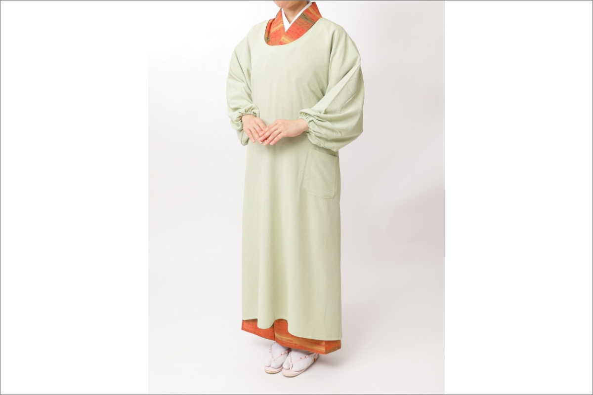 丹後ちりめん・割ぽう着　色（グリーン）