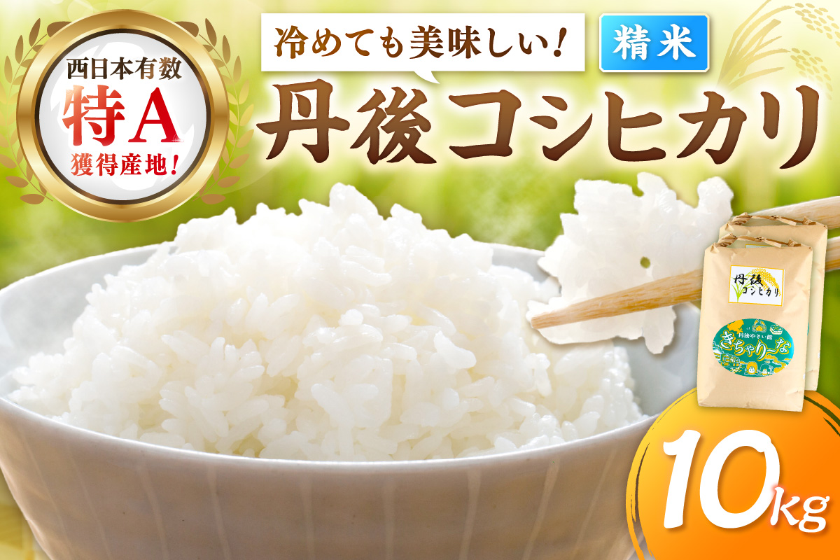 直売所直送「令和7年産　京丹後市産　コシヒカリ」　精米10kg こめ ふるさと納税 コシヒカリ 精米 米 精米 白米 2025 年 京都産