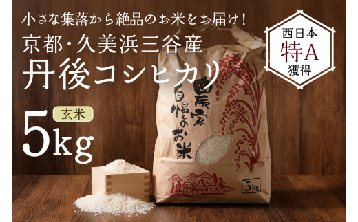 2025年産 京都・久美浜三谷産 丹後コシヒカリ「三谷幸米」 玄米 5kg