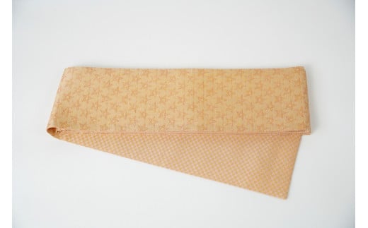 半幅帯　星空（オレンジ）*リバーシブル幅約15.2cm×長さ約420cm