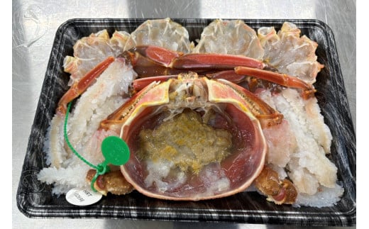 蟹しゃぶセット（間人蟹約800g×1杯分／蟹味噌付き・カニだし付き）