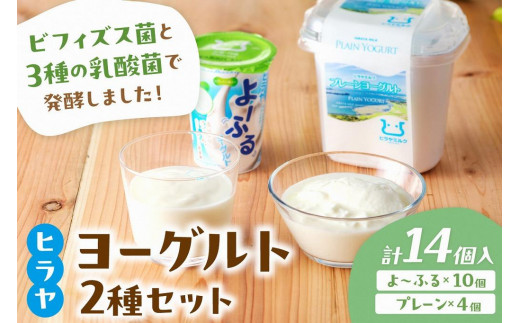 プレーンヨーグルトとよ～ふるのセット