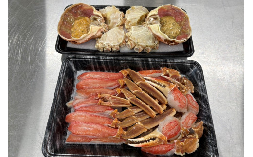 蟹しゃぶセット（本ズワイガニ500g～600g×2杯分／蟹味噌付き・カニだし付き）