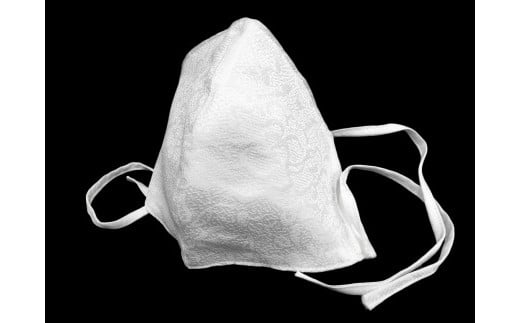丹後ちりめんマスク「Lサイズ」-白色