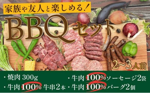 家族や友人と楽しめるバーベキューセット（焼肉・牛肉バーグ・牛肉ソーセージ・牛串）キャンプ、BBQ、パーティー、アウトドアにどうぞ