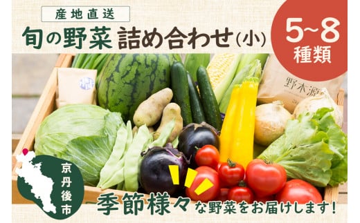 京丹後産・旬の野菜 5～8種詰め合わせ（小）