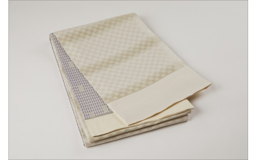 丹後帯　京袋帯「三椏古事記文」