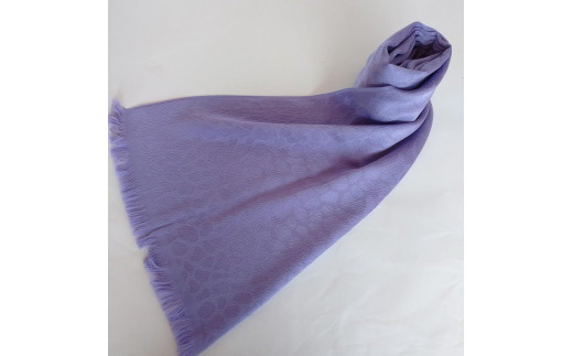 丹後ちりめん　シルク・ストール（バイオレット）