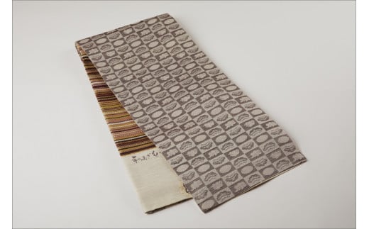 丹後帯　袋帯「ユイタン」　紫ピンク