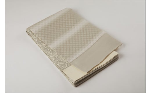 丹後帯　京袋帯「三椏観世水」