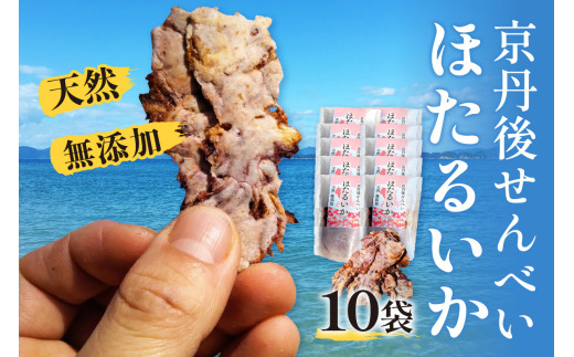 コンクール受賞！ほたるいか姿焼き海鮮せんべい 10袋京丹後の職人仕上げ◎贅沢なおつまみ・ギフトに人気