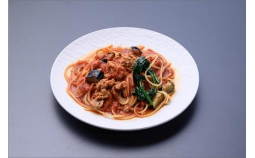 「カニ屋が作る 海のパスタ」 海香る シビマグロ 山椒トマトソース 5皿セット